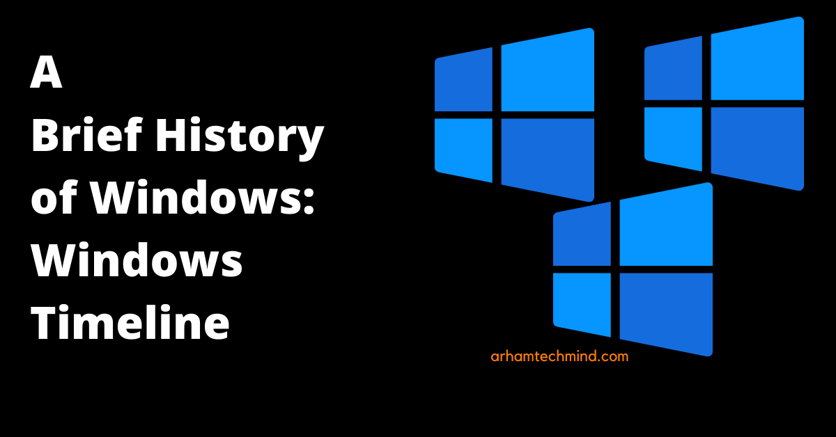 A Brief History of Windows-Windows Timeline